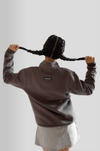 DEMYORE Signature unisex Quarter-Zip Sweatshirt – Grey