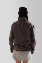 DEMYORE Signature unisex Quarter-Zip Sweatshirt – Grey